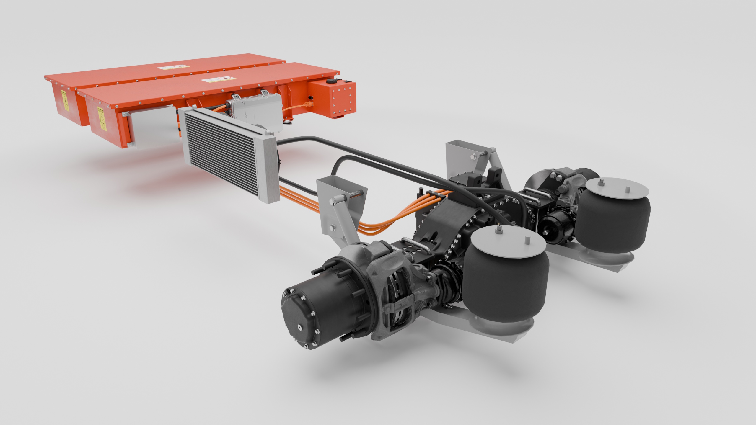 ENERVA™ Powered Trailer Kit - eAxle and battery