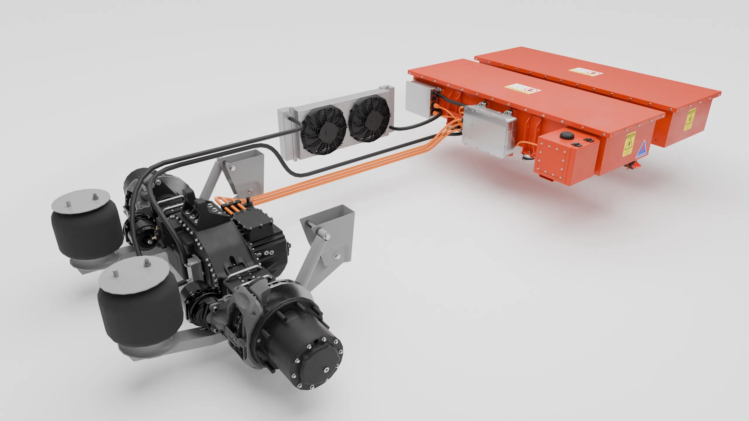 ENERVA™ Powered Trailer Kit - integrated eAxle and battery system